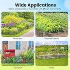 10Pcs Decorative Garden Fence, 20in/10.8ft Rustproof Metal Fences Animal - Image 6