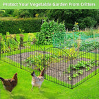Decorative Garden Fence 24in x20ft, 10 Pack No Dig Fence Animal Barrier - Image 6