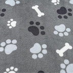 Dog Blanket Paw Bone Pattern 1 Pack 1 Super Soft Warm Flannel Sofa Cover Car - Image 4