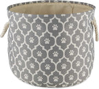 Bone Dry Pet Storage Collection Lattice Paw Print, Small Round by BoneDry