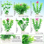 MyLifeUNIT Fish Tank Decorations, 7 Pieces Aquarium Plants Set - Image 6