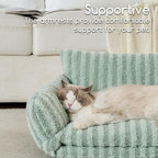 Hollypet Cat Bed Fluffy Plush Mutifuctional Double-Layer Soft Pet Couch - Image 4
