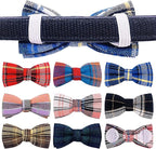 PET SHOW 8pcs Plaid Small Dogs Collar Bow Ties Puppies Cats Collar Charms - Image 6