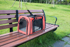 Soft Sided Carrier for Small Medium Cats Dogs, Removable Pad Collapsible Travel - Image 5