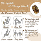 Bnuitland Leopard Print Fleece Flannel Throw Blanket - Image 3