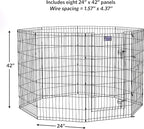 MidWest Homes for Pets Folding Metal Dog Exercise Pen, Indoor/Outdoor Playpen - Image 6