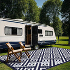 GENIMO Outdoor Rug for Patio Clearance, Reversible Plastic Camping Rugs - Image 3