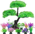 Ameliade Aquarium Artificial Plastic Plants Decoration, Aquarium Tree Decor Set by Ameliade
