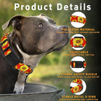 Sunflower Dog Collar, Floral Boys Girls Puppy Collar - Image 2