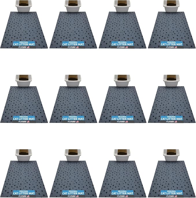 Drymate Cat Litter Box Mat, Litter Trapping Mat, Waterproof, Urine-Proof by Drymate