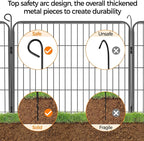 Yaheetech Dog Playpen Outdoor, 32 inch 32 Panels Dog Pen Indoor Heavy Duty - Image 7