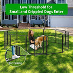 Dog Playpen Outdoor Extra Wide 16 Piece Panels Heavy Duty Dog Fence 32" Height - Image 2
