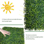 Artificial Ivy Privacy Fence Wall Screen: 72 X144 in UV-Anti Faux Boxwood Roll - Image 5