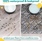 NALALAS Dog Mat for Food and Water, Cat Feeding Mat | Waterproof Dog Bowl Mat | - Image 2
