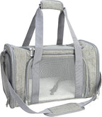 Soft Sided Carrier for Small Medium Cats Dogs, TSA Airline Approved Collapsible by NextFri