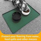 Ptlom Pet Placemat for Dog and Cat, Waterproof Silicone Pet Feeding Bowl Mats - Image 3