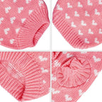 Dxhycc Dog Knitted Sweater Heart Puppy Sweater Warm Soft Pet Holiday Clothes - Image 3