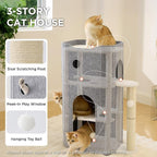 Bedsure 3-Level Indoor Cat Bed- Cat Condos Small Cat Tree - Image 2