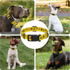 Dog Collar, Floral Boys Girls Puppy Collar, Adjustable Soft Pet Collar - Image 6