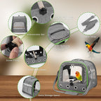Suertree Upgraded Small Bird Carrier, Lightweight and Portable Travel Bird Cage - Image 4