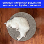 Round cat Scratcher Refill, 10 inch Diameter, 7/8 inch Thickness Scratcher - Image 3