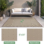 GENIMO Outdoor Rug for Patio Clearance, Lightweight Waterproof Modern RV - Image 2