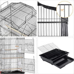 Yaheetech 64-inch Play Open Top Medium Small Bird Cage - Image 5