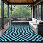 GENIMO Outdoor Rug for Patio Clearance, Reversible Plastic Straw Rugs for RV - Image 2