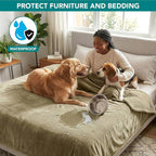 PetAmi Waterproof Dog Blanket for Queen Bed Large XL Dog Throw for Couch Cover - Image 2