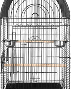 SUPER DEAL 63.5'' Rolling Bird Cage Large Wrought Iron Cage - Image 6