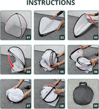 2 Pcs Pop Up Insect Barrier Plant Cover Tent, Garden Net Cage Bird Insect Guard - Image 7
