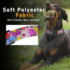Dog Collar, Adjustable Soft Floral Pet Collar - Image 4