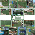 Artificial Fence Privacy Screen: 5FT x 50FT UV-Anti Faux Greenery Backdrop Ivy - Image 6