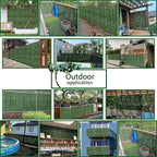 Artificial Fence Privacy Screen: 4FT x 50FT UV-Anti Faux Greenery Backdrop Ivy - Image 6