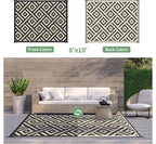 GENIMO Outdoor Rugs 8x10 Waterproof, Reversible Mats, Area Plastic Straw Rug - Image 4