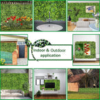 Artificial Plant Wall Roll: 40X120 in UV-Anti Ivy Privacy Fence Screen Faux - Image 5