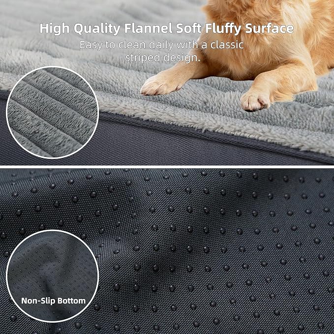 Dog Bed Medium Size Dog, Orthopedic Flannel Pet Bed - Image 4