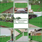 Artificial Ivy Privacy Fence Wall Screen: 72 X144 in UV-Anti Faux Greenery - Image 6