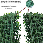 Artificial Boxwood Roll: 40x120 in UV-Anti Faux Ivy Boxwood Hedge Leaf Grass - Image 4