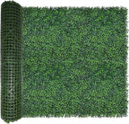 Artificial Boxwood Roll: 40x120 in UV-Anti Faux Ivy Boxwood Hedge Leaf Grass by ODTORYHOME