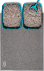 Pawkin Cat Litter Mat, Jumbo XX-Large, 4x3 Feet, Fits Two Litter Boxes or Extra by Pawkin